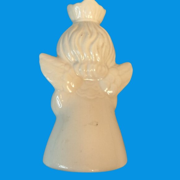 Handerbeit Praying Musician Angels Candle Holders White Porcelain Germany - Picture 5 of 16